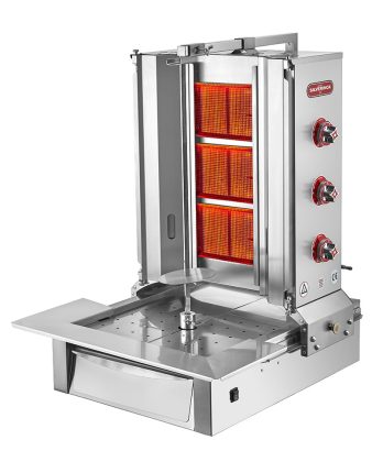 3 RADYANLI ALTTAN MOTORLU DÖNER OCAK