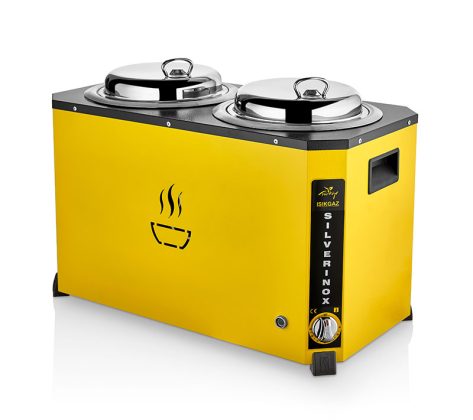 9+9 LİTRE JUMBO ÇİFTLİ SARI MODEL ÇORBA KAZANI