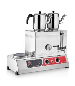 ÇİFT DEMLİKLİ ELEKTRİKLİ ÇAY KAHVE TAKIMI