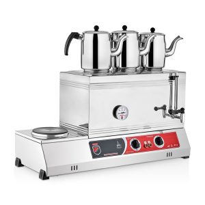 ÜÇ DEMLİKLİ ELEKTRİKLİ ÇAY KAHVE TAKIMI